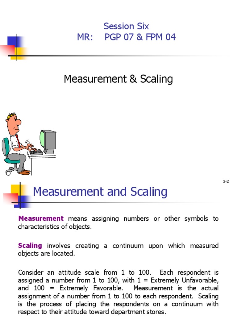 Measurement and Scaling Overview | PDF | Level Of Measurement | Measurement