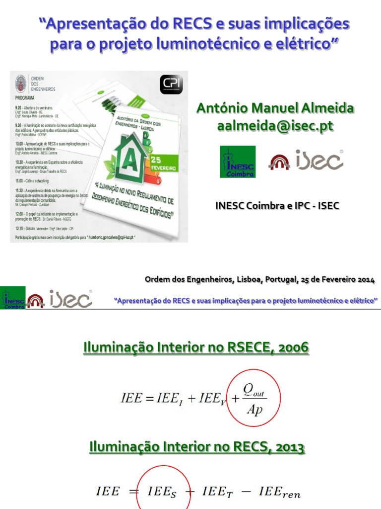 (Slides) - Apresentação Do RECS e Suas Implicações para o Projeto ...