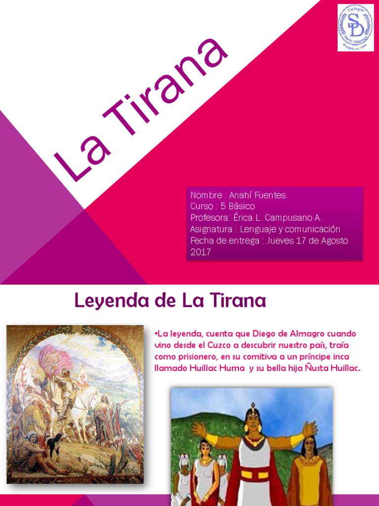 Leyenda La Tirana Del Tamarugal, Anahí Fuentes PDF