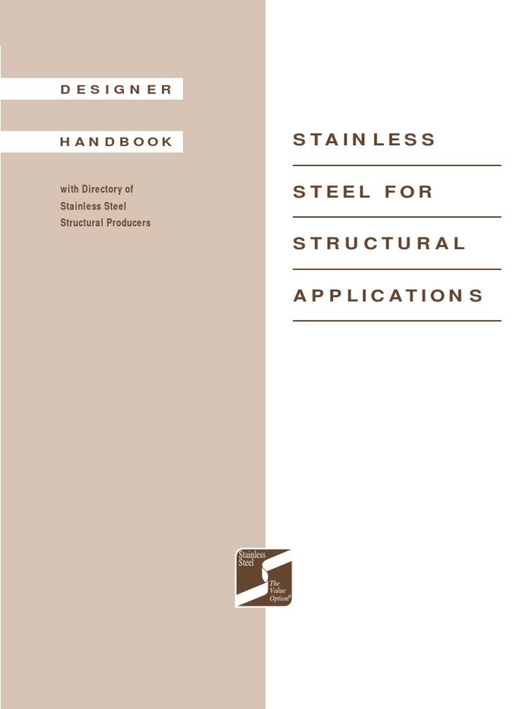 Stainless Steel Design Manual PDF Structural Steel Steel