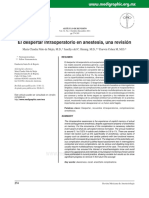 El Despertar Intraoperatorio en Anestesia, Una Revisión - Rev Mex Anest 2011 PDF