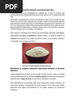 Alimentos Durante Un Proceso Diarreicossss