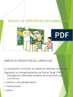 Niveles de Especificacion Curricular