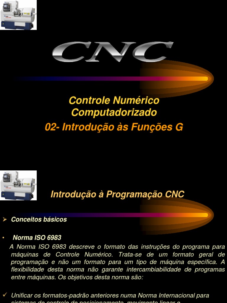 Introdução à Programação CNC e ISO 6983 | PDF | Programa de computador ...