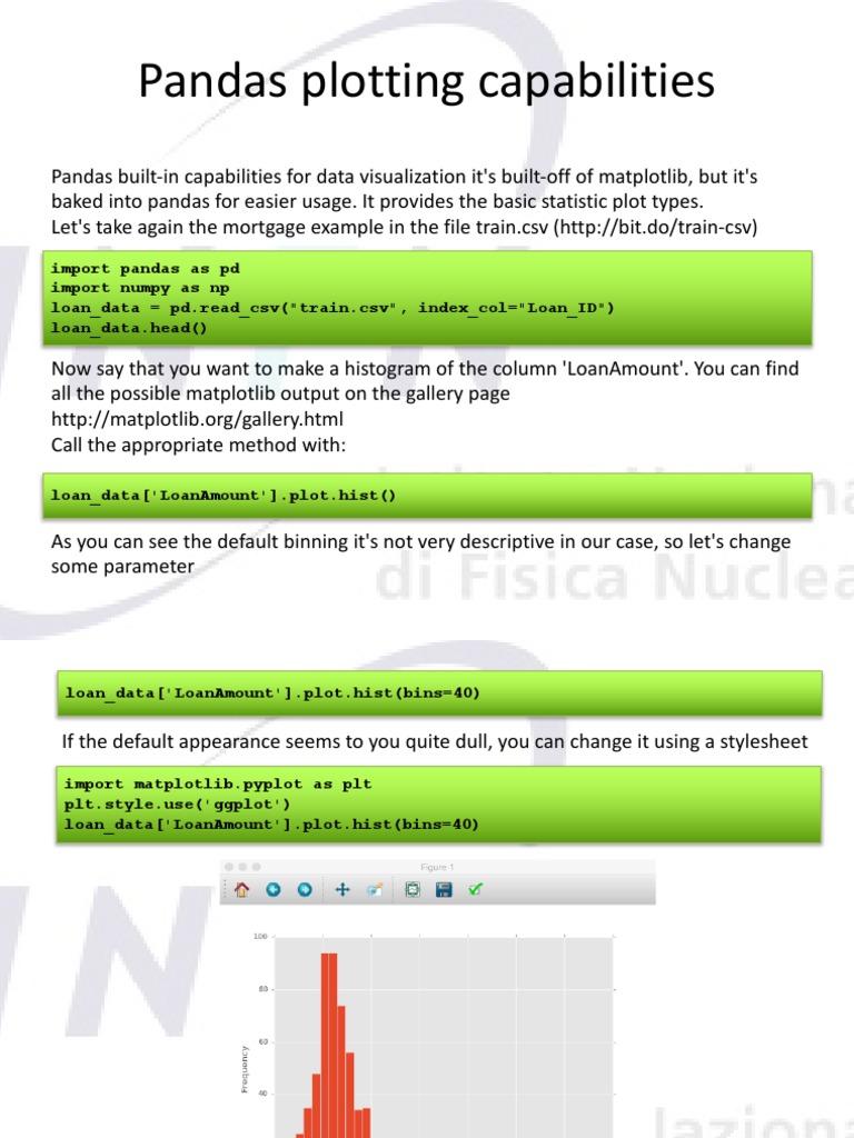 Pandas Plotting Capabilities | PDF | Software | Areas Of Computer Science