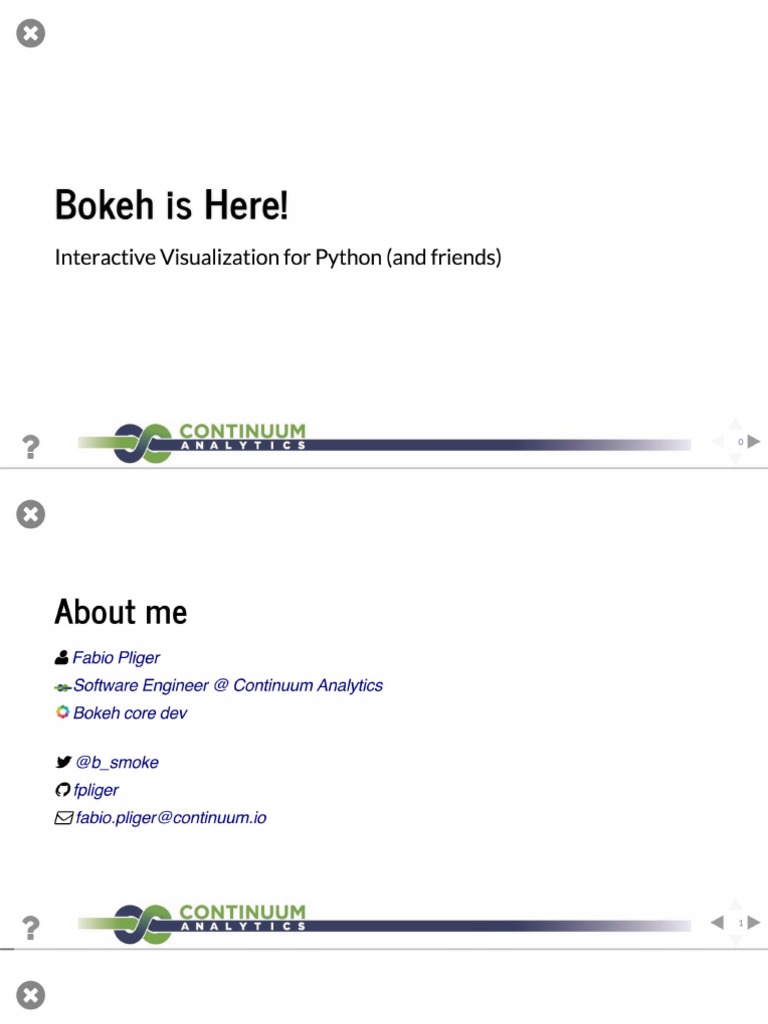 Bokeh Is Here Interactive Visualization For Python and Friends | PDF