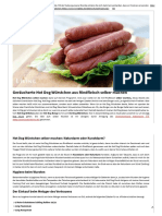 Anleitung Rindfleisch Hot Dog Würstchen Selber Machen (Wursten)