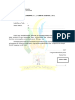 Format Lembar Pernyataan Orisinalitas Karya PDF