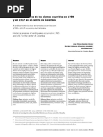 Análisis Histórico de Los Sismos Ocurridos en 1785 y en 1917 en El Centro de Colombia