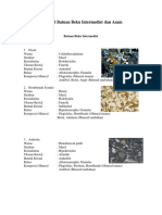 Petrografi Intermediet & Asam