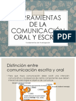 Herramientas de La Comunicación Oral y Escrita