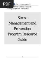 hw410 Stress Management and Prevention Program Resource Unit 9