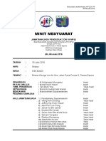 Minit Mesyuarat JKP - BIL.06-2016