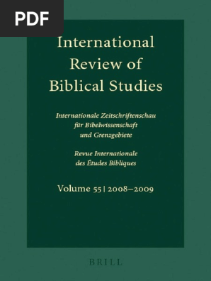 Lang Ed International Review Of Biblical Studies - 