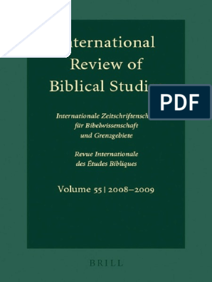 Lang, Ed. - International Review of Biblical Studies, PDF, Septuagint
