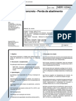 NBR 10342 Concreto Perda de Abatimento PDF