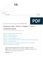 Tennessee Code - Title 66 - Chapter 5 - Part 1 - General Provisions