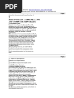 Basics of Data Communication and Computer Networking