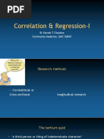 Correlation & Regression-I