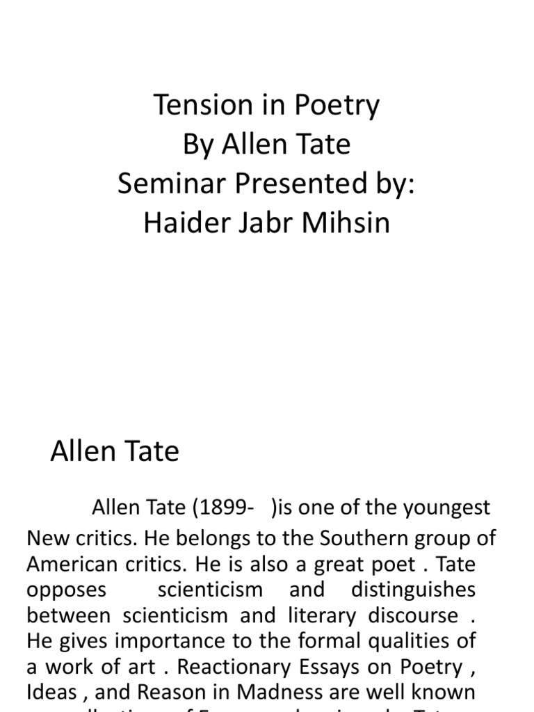 tension-in-poetry-by-allen-tate-seminar-presented-by-haider-jabr