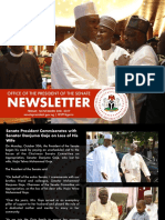 Office of The Senate President Newsletter. Week of Monday, October 30th To Friday, November 3rd