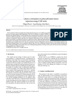 Limiting Thickness Estimation in Polycarbonate Lenses Injection Using CAE Tools