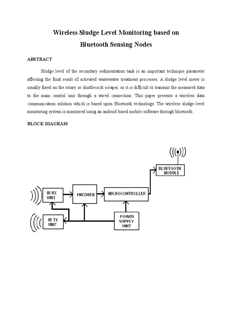 Bluetooth Sludge Level Monitoring | PDF | Computers