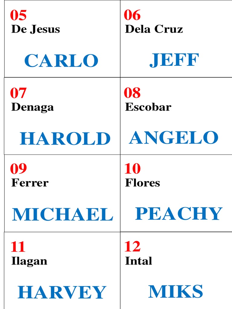Name Tag Final (Autosaved) | PDF