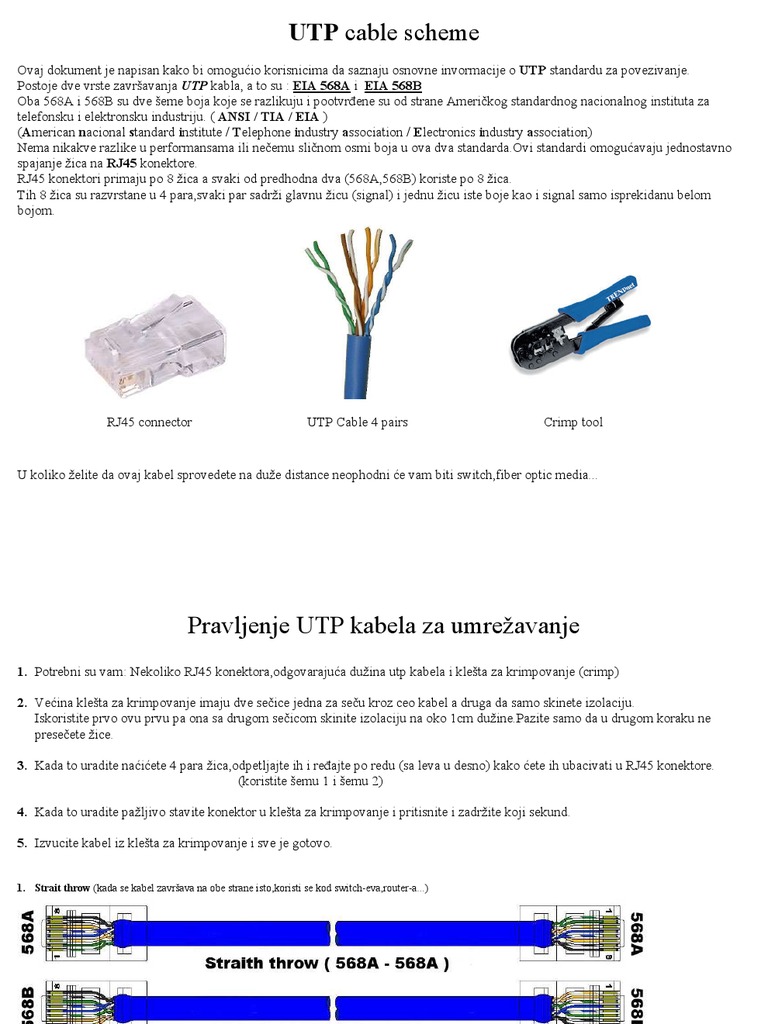 UTPcable Scheme | PDF