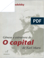 Rosdolsky, Roman. Genese e Estrutura Do Capital de Karl Marx PDF