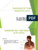 Sangrado de Tubo Digestivo Alto: Dr. Julio Marín S. Cirujano General