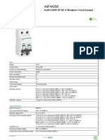 Product Data Sheet: Acti9 iC60N 2P 6A C Miniature Circuit Breaker