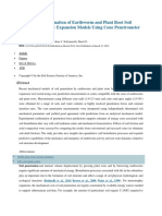 Experimental Evaluation of Earthworm and Plant Root Soil Penetration