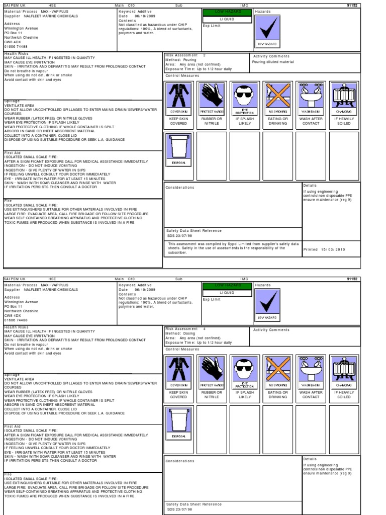 maxi vap plus Maxi-Vap Plus Safety Guidelines | PDF | Personal Protective Equipment
