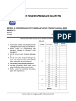 Jabatan Pendidikan Negeri Kelantan: Modul 1: Peperiksaan Pertengahan Tahun Tingkatan Lima 2016