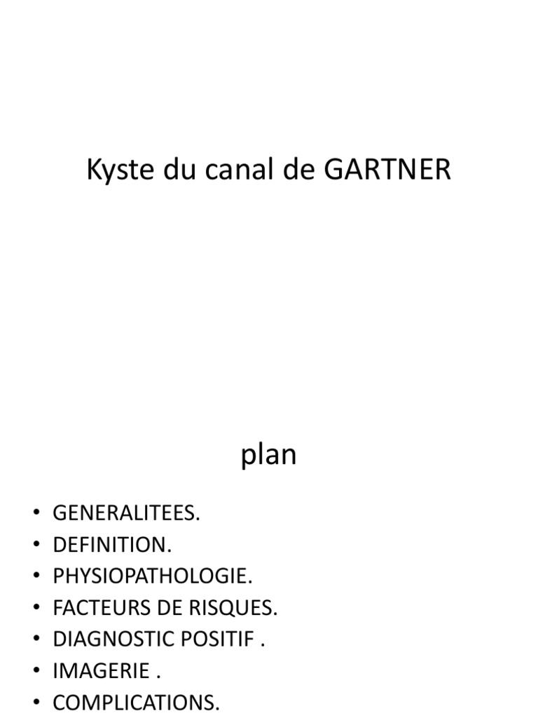 Kyste Du Canal de Gartner PDF Accouchement Vagin