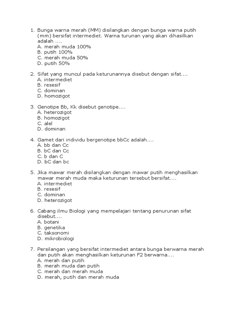 Bunga Warna Merah Docx
