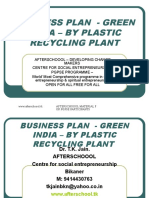 Business Plan - Green India - by Plastic Recycling Plant