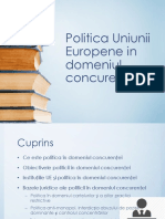 Politica Uniunii Europene in domeniul concurenței