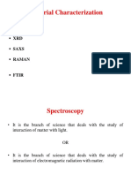 Material Characterization: XRD Saxs Raman