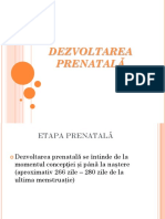 Curs Dezvoltare Prenatala Anul II, 2016