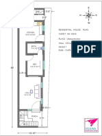 Residential house plan 725 sq ft model 1