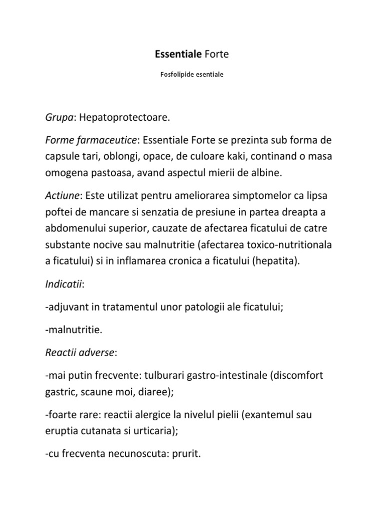 Essentiale Forte | PDF