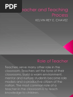 The Teacher and Teaching Process