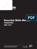 Essential Skills Manual: Carpenter
