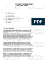 Unit-1 Production Planning Processes Planning and Operation Planning