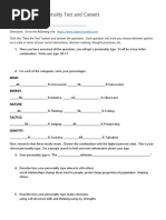 16 Personalities Worksheet PDF Personality Type Decision Making