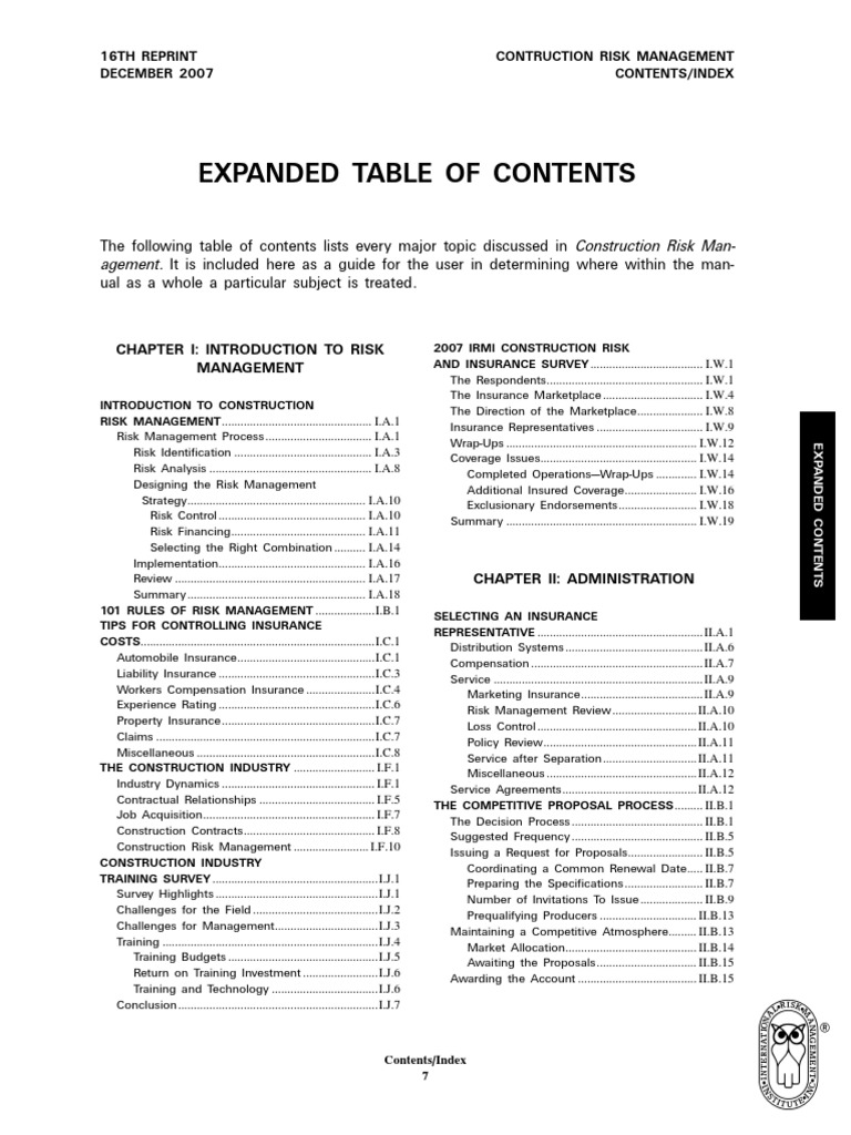 Construction Risk Management | PDF | Alternative Dispute Resolution ...