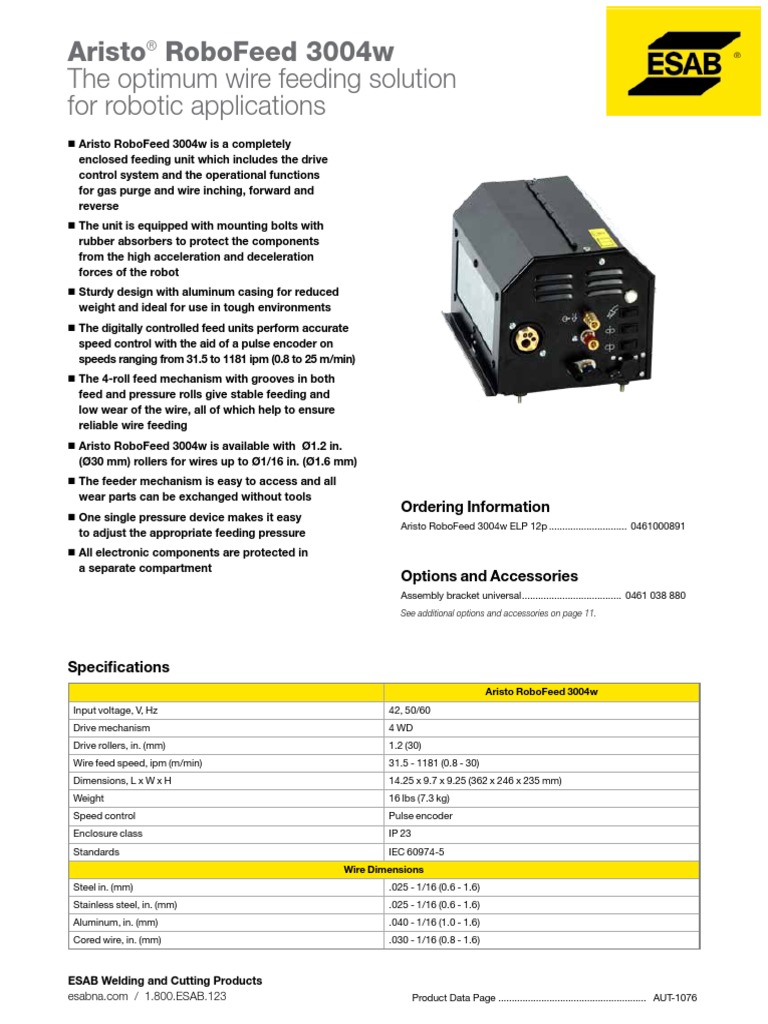 AUT 1076 en US FactSheet Main 01 | PDF | Wire | Electrical Components