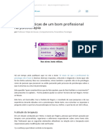 7 características de um bom profissional na psicoterapia